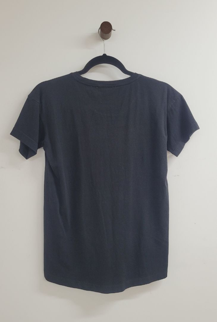 black Trenery Short Sleeve Top, xxs