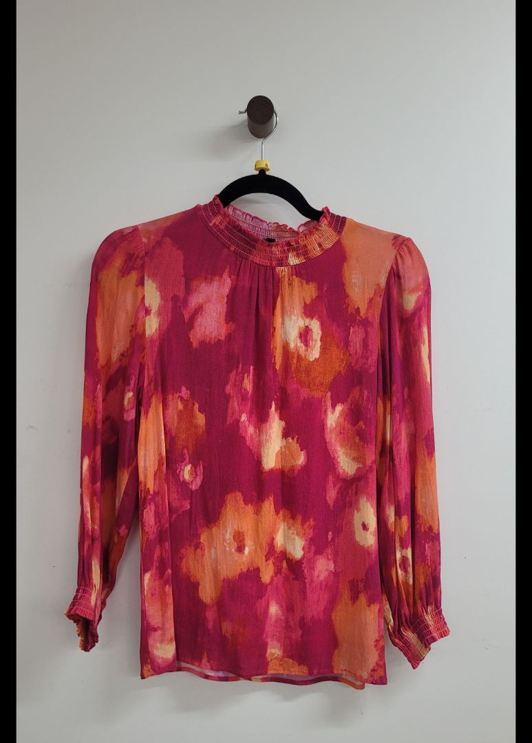Pink Zafina Long Sleeve Top, 8