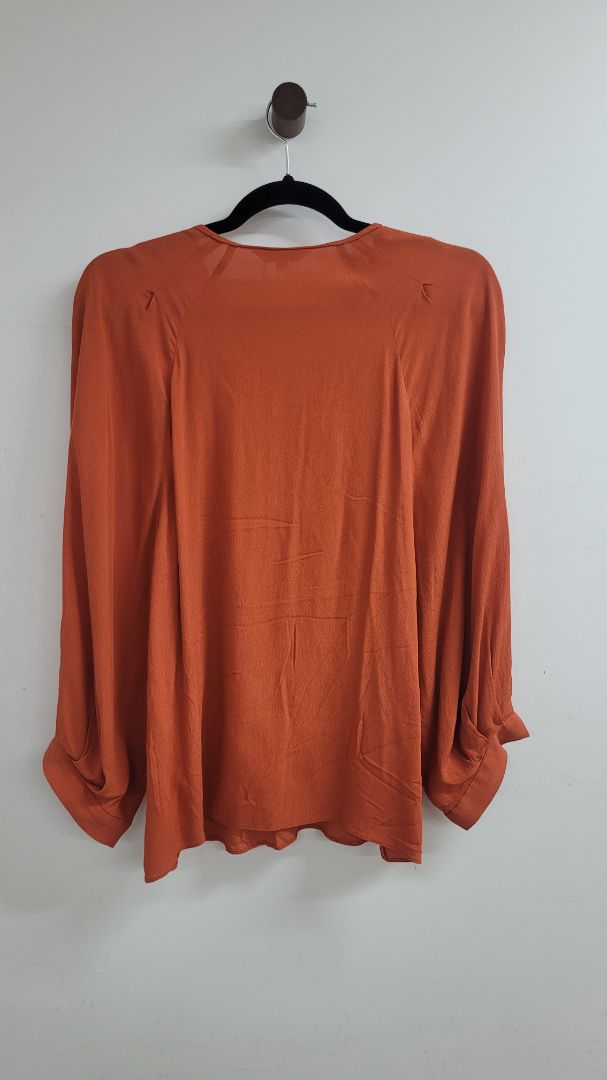 Rust Veronika maine Long Sleeve Top, 8
