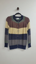 Green/beige/blue Noa Noa Cardigan, S