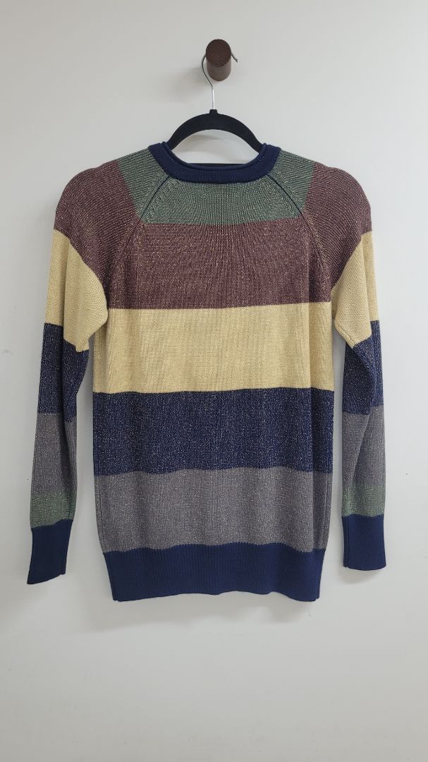 Green/beige/blue Noa Noa Cardigan, S