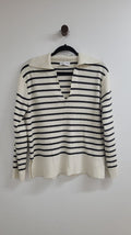White and black Stella + Gemma Jumper, S