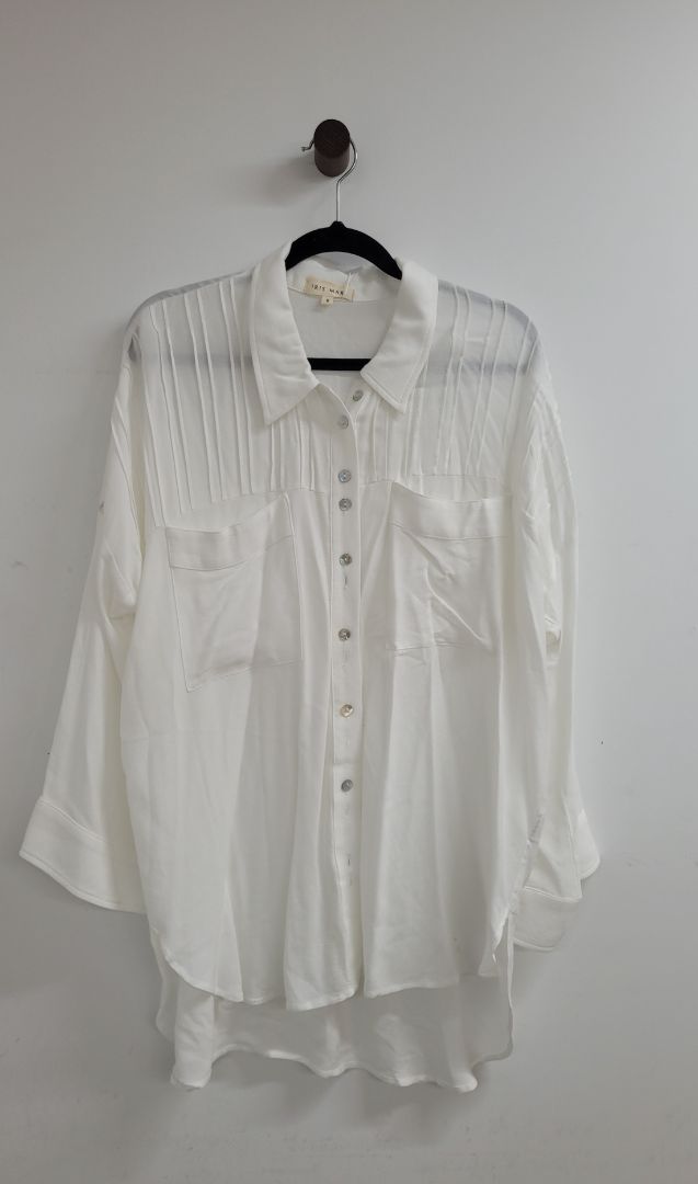 White Iris Maxi Shirt, 6