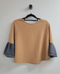 Brown Holy Chic Short Sleeve Top, S