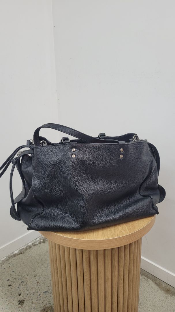 Black Briarwood Handbag