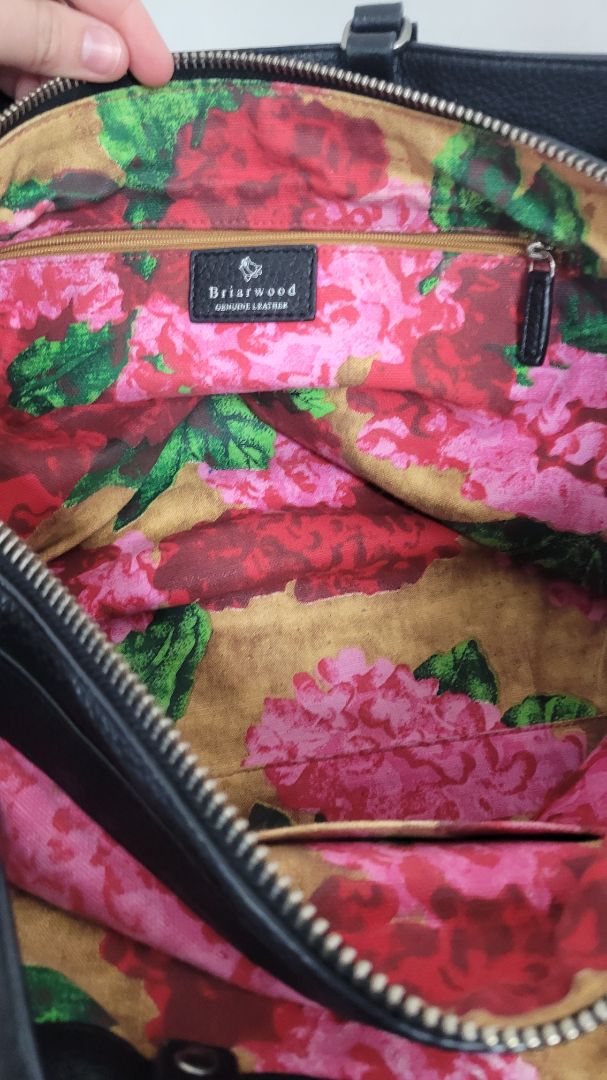Black Briarwood Handbag