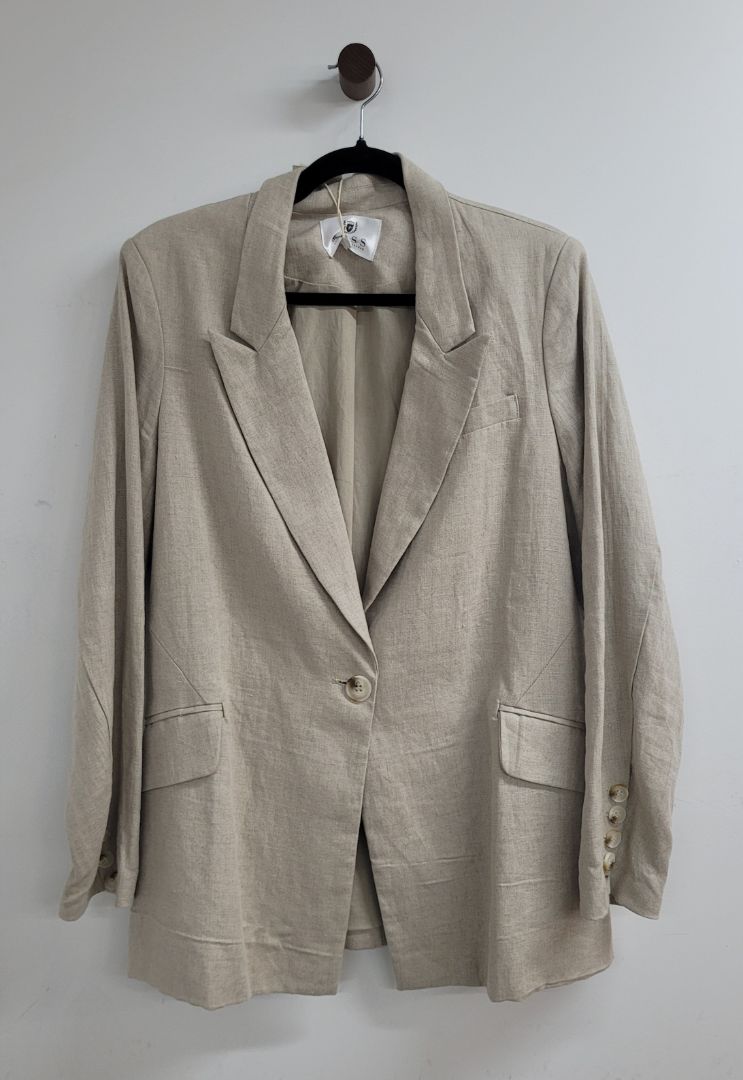 Cream Moss Blazer, 14