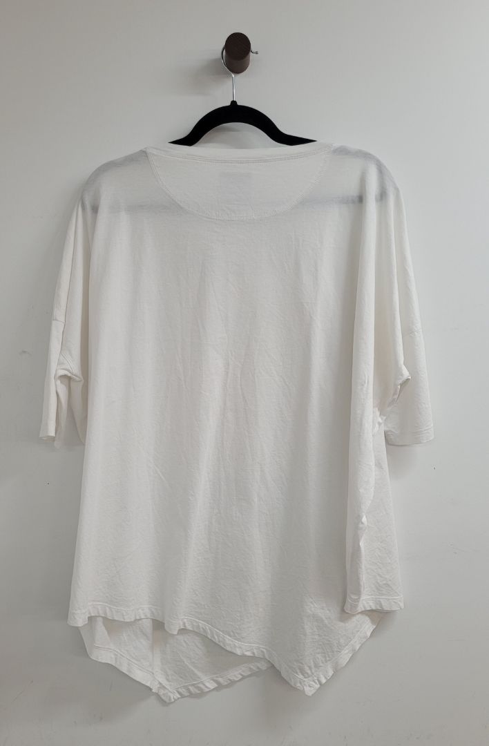 White green Moochi Short Sleeve Top, L