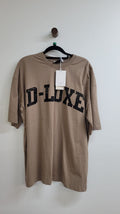 Brown D-Luxe Short Sleeve Top, M