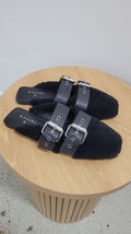 Black Moochi Shearl Slide, 37