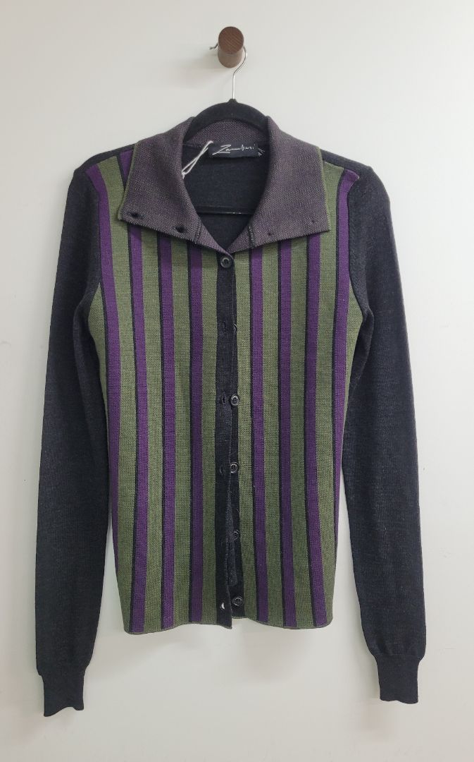 Purple black Zambesi Cardigan, 1