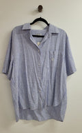 Blue and white Taylor sport Shirt, M