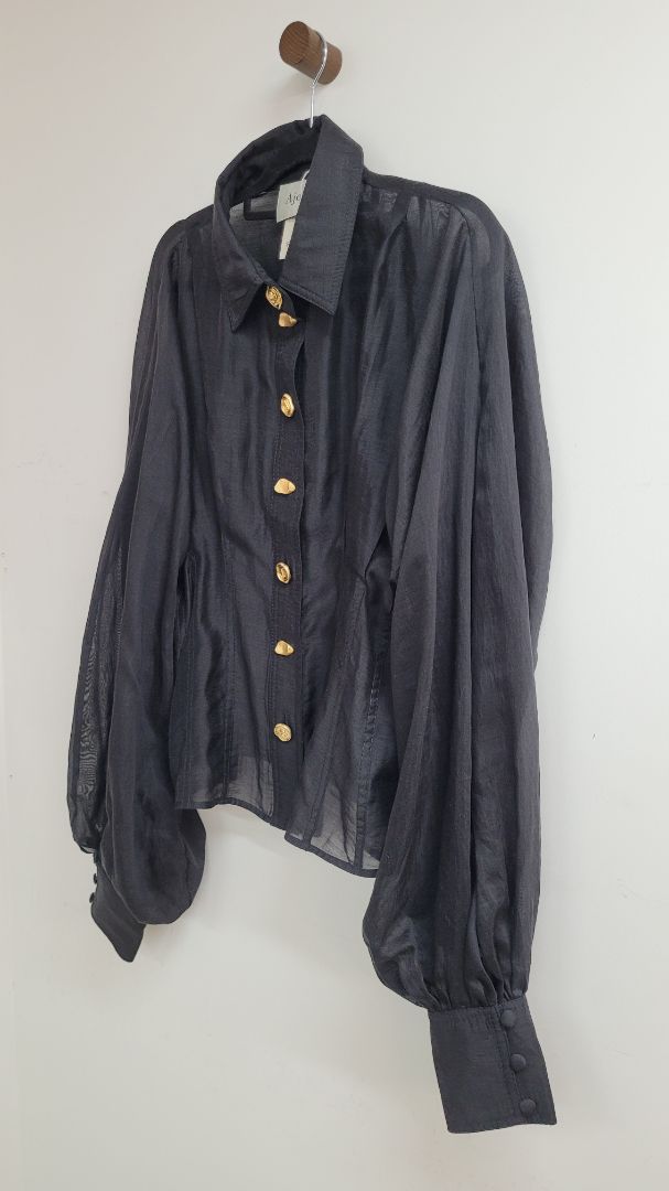Black Aje Long Sleeve Top, 12