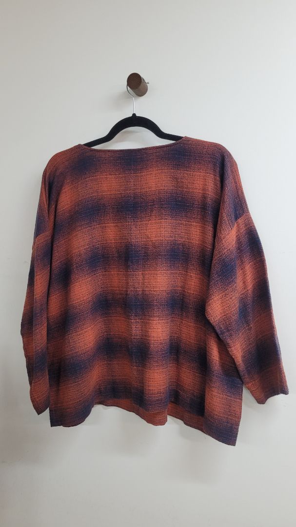 Red blue Widdess Long Sleeve Top, S