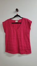 Pink Elk Short Sleeve Top, S