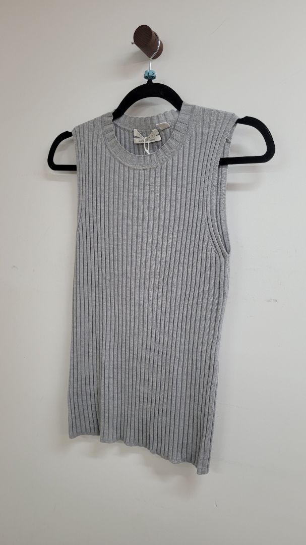 Grey Trenery Short Sleeve Top, xxs