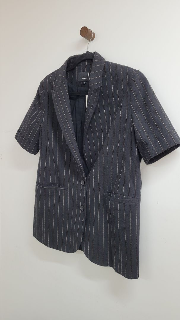 Black with beige stripes Mocchi Shirt, 8