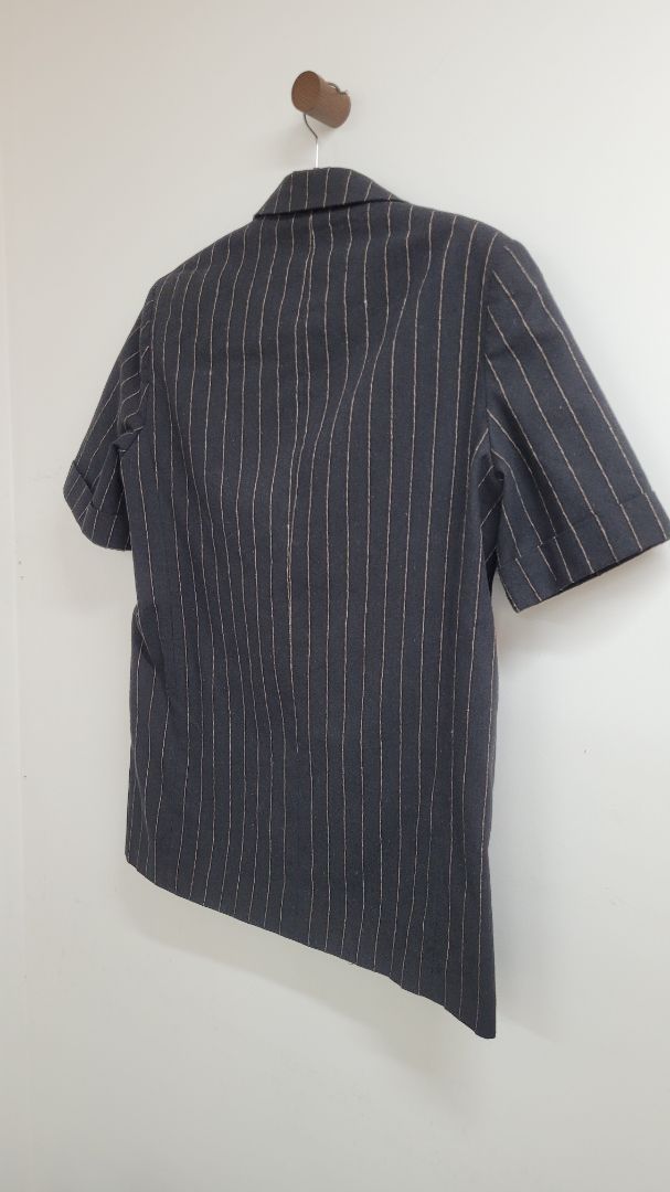 Black with beige stripes Mocchi Shirt, 8