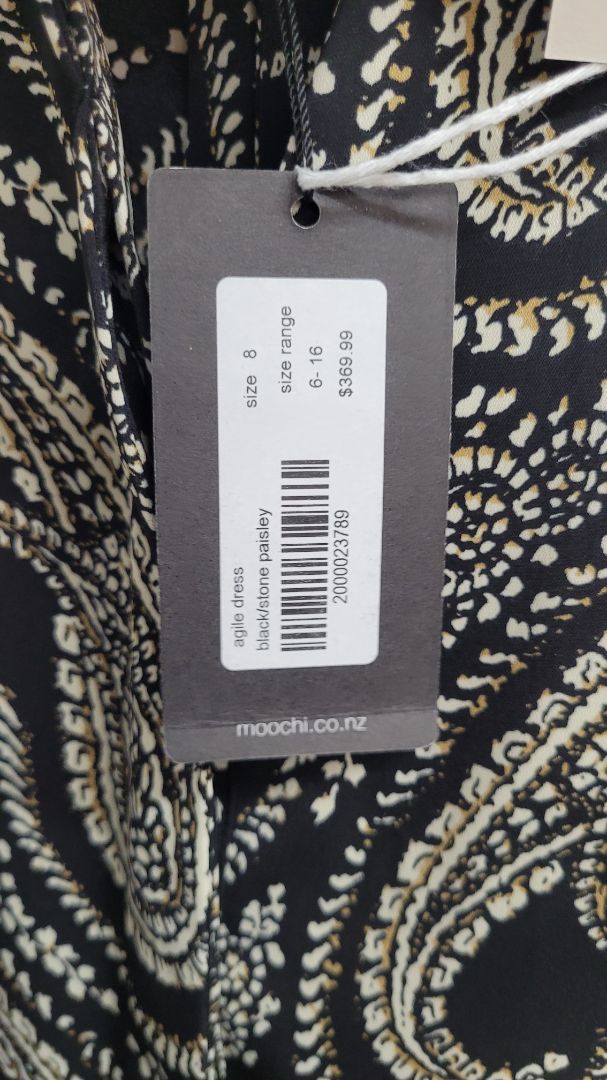 black,cream Moochi Dress, 8