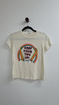 Cream mother Short Sleeve Top, xs