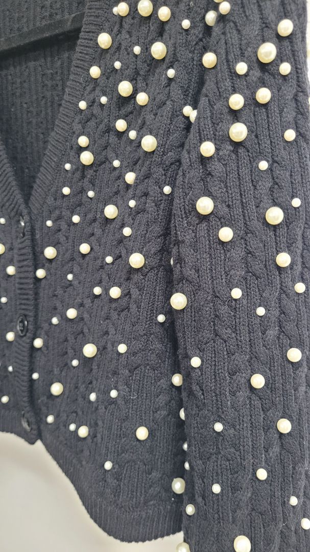 Black with pearls Gestuz Cardigan, S