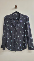 Black with stars Rails Long Sleeve Top, S