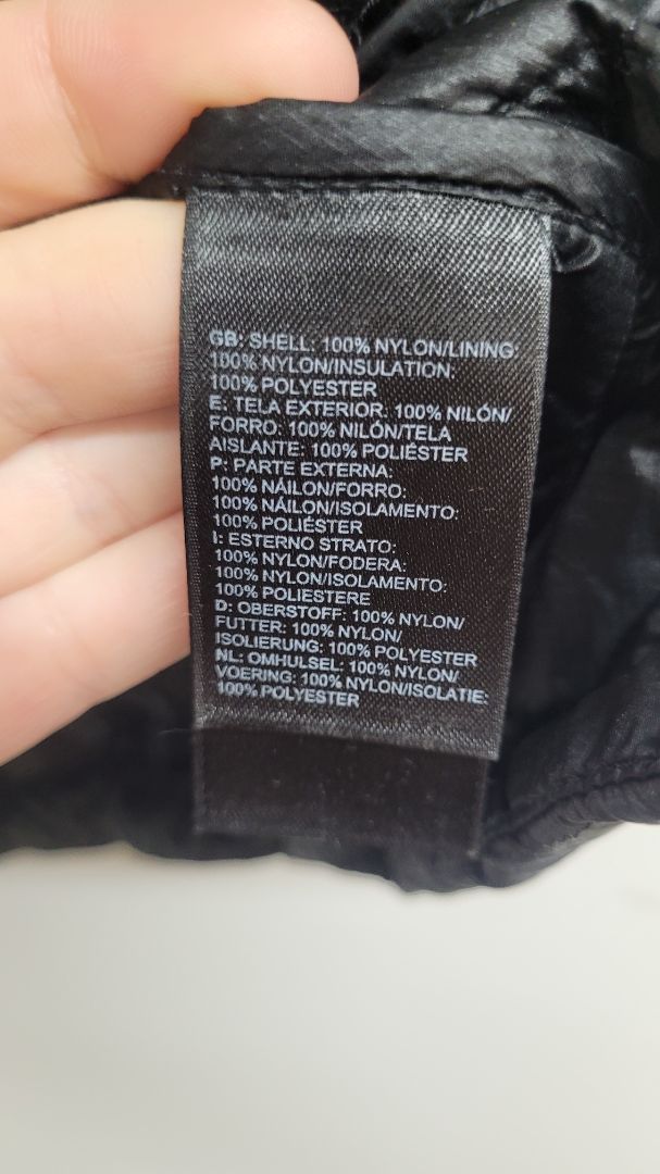 Black The north face Puffer vest, L
