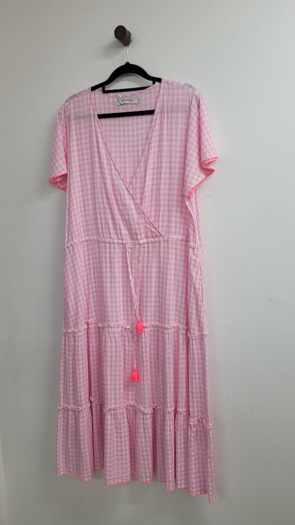Pink and white Haven Dress, L/XL