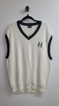 White and green Huffer vest, M