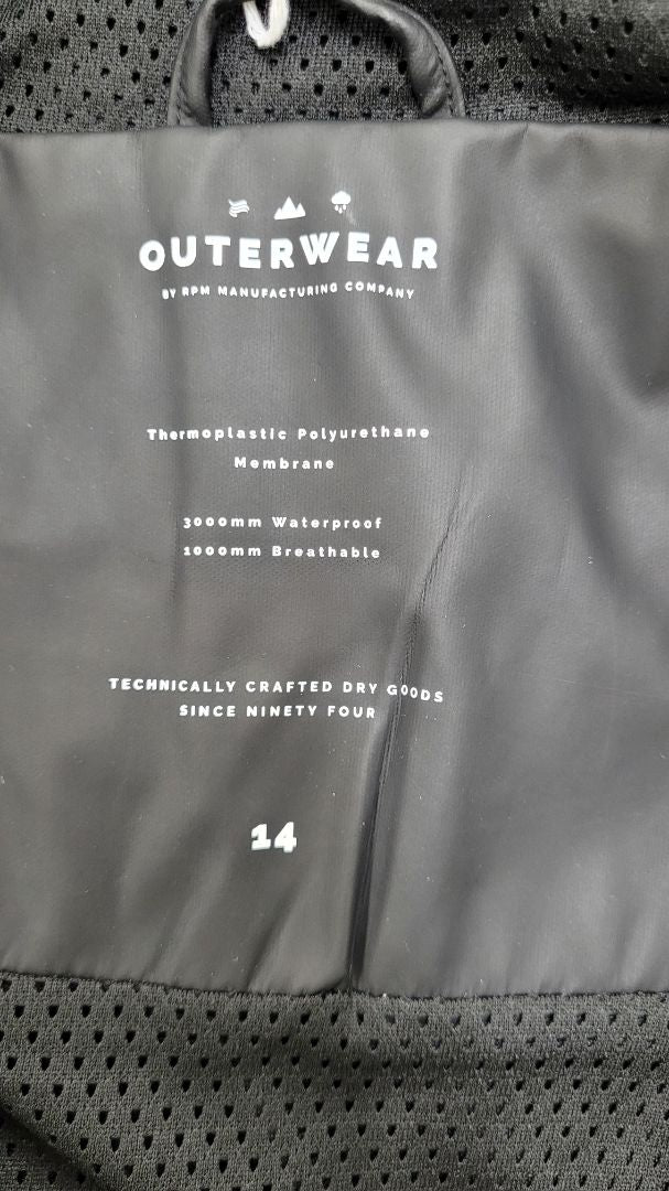 Black RPM Pleather with hood, 14