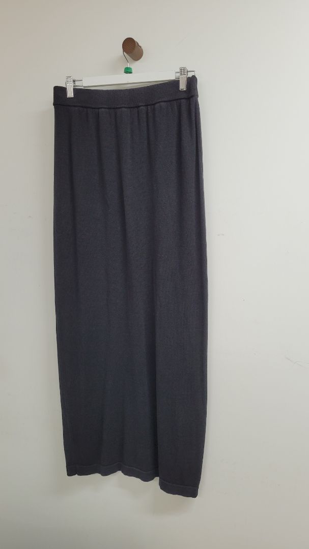 Black Silk Laundry Skirt, M