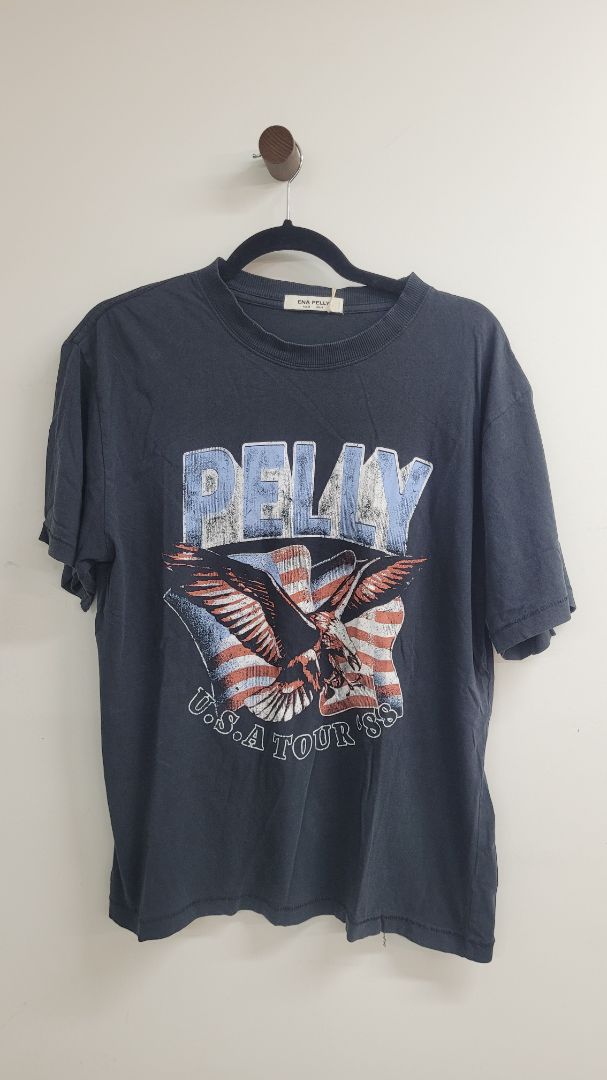 Black Ena Pelly Short Sleeve Top, 8