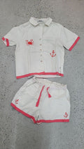 Cream and red Araminta james And shorts, S