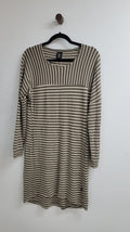 Green/cream stripes Kilt Dress, 8