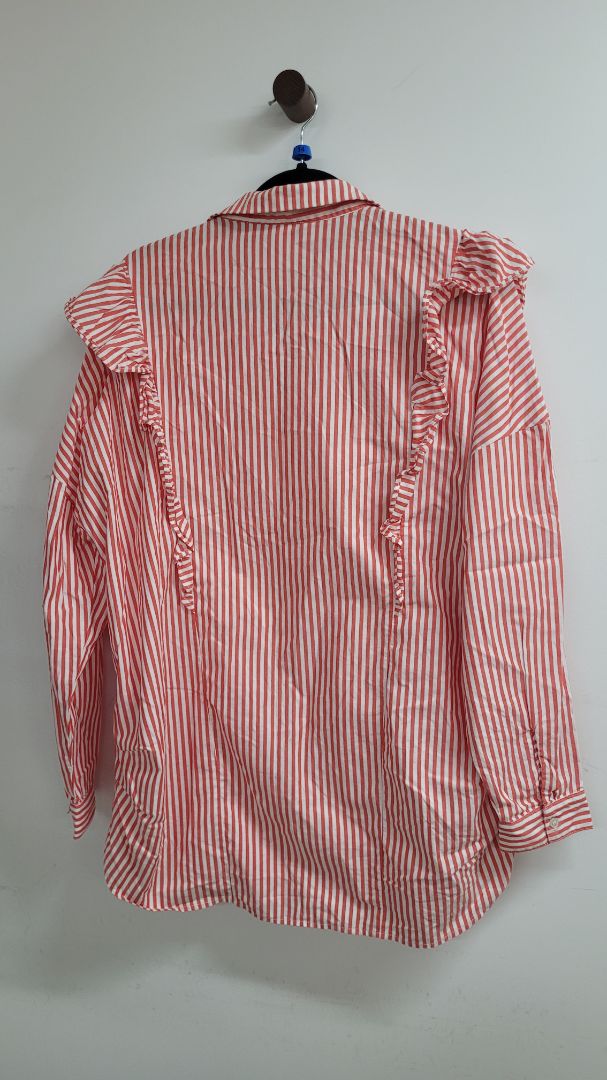 Red and white Monkl Shirt, L