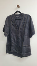 Black Lee Mathews Short Sleeve Top, 1