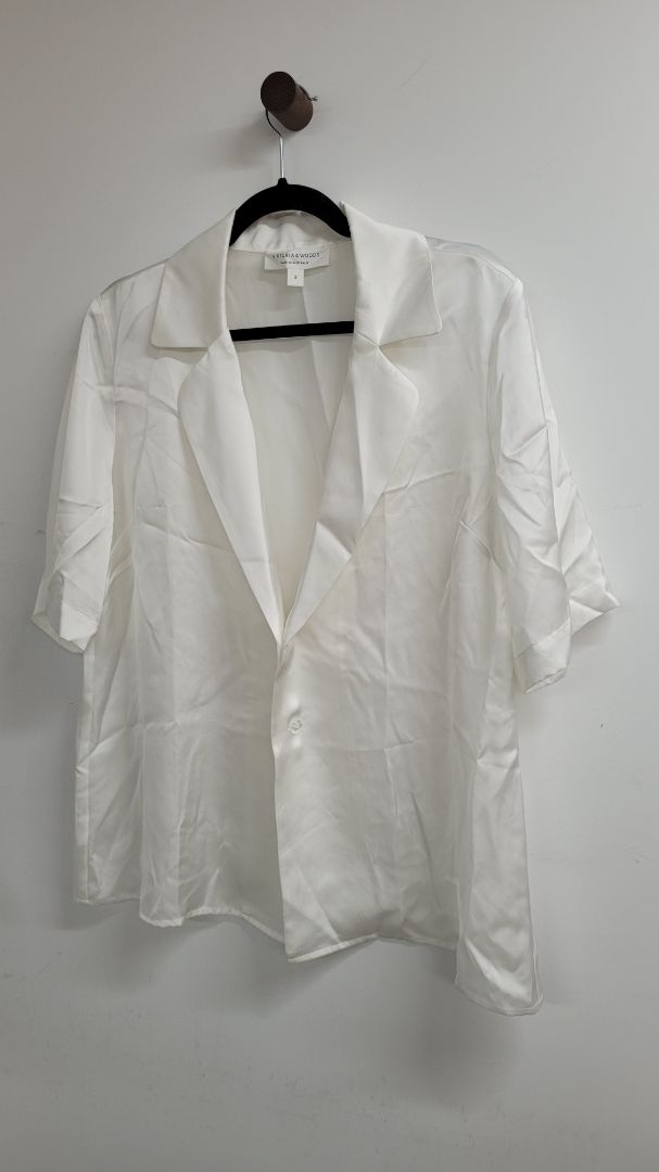 White Viktoria & Woods Short Sleeve Top, 2