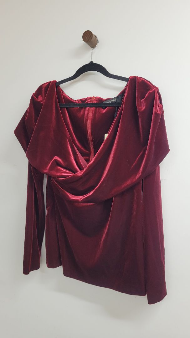 Red Carla Zampatti Long Sleeve Top, 10