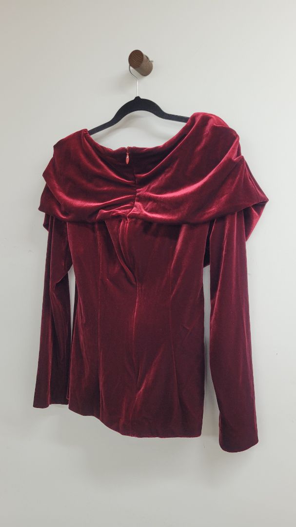 Red Carla Zampatti Long Sleeve Top, 10