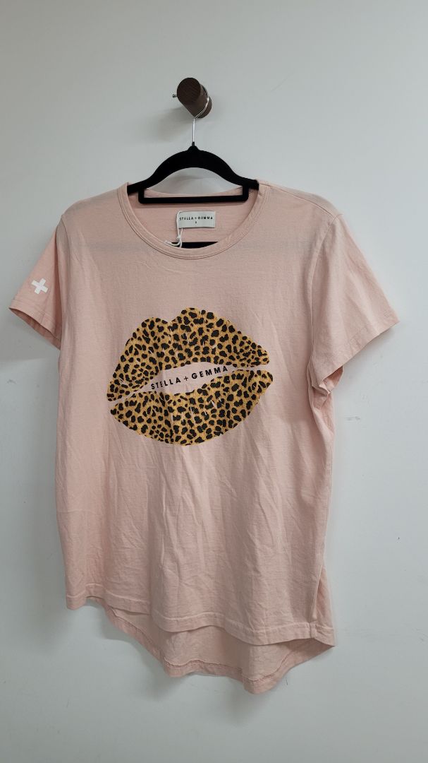 Pink Stella + Gemma Short Sleeve Top, 8