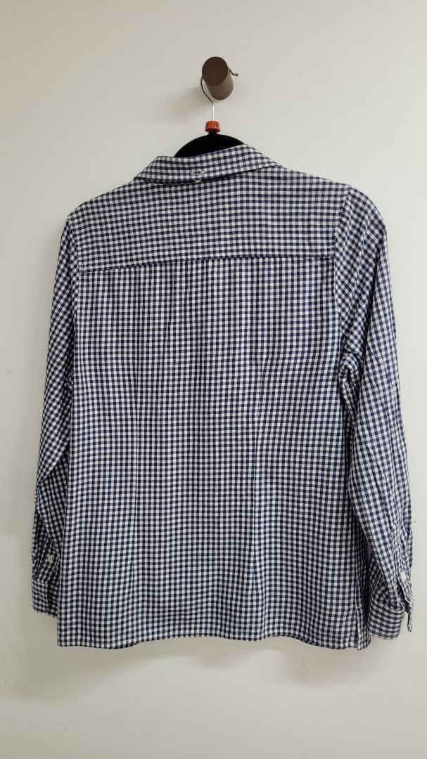blue,white Swanndri Long Sleeve Top, 10