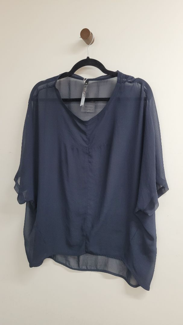 Navy Moochi Short Sleeve Top, 12