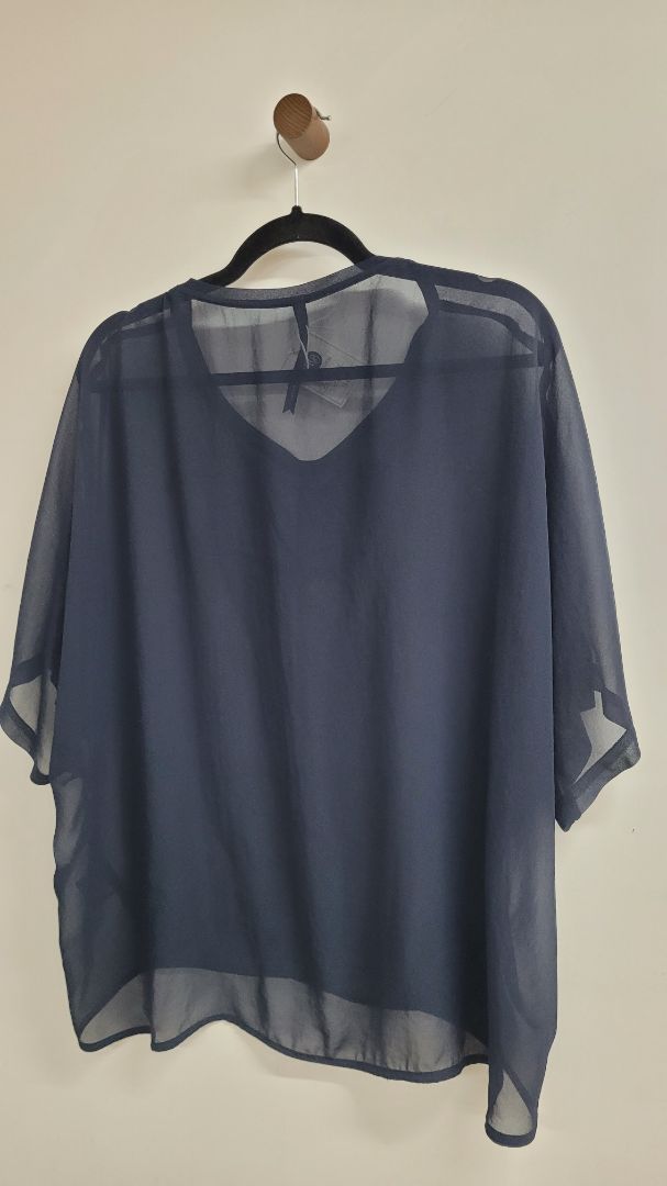 Navy Moochi Short Sleeve Top, 12