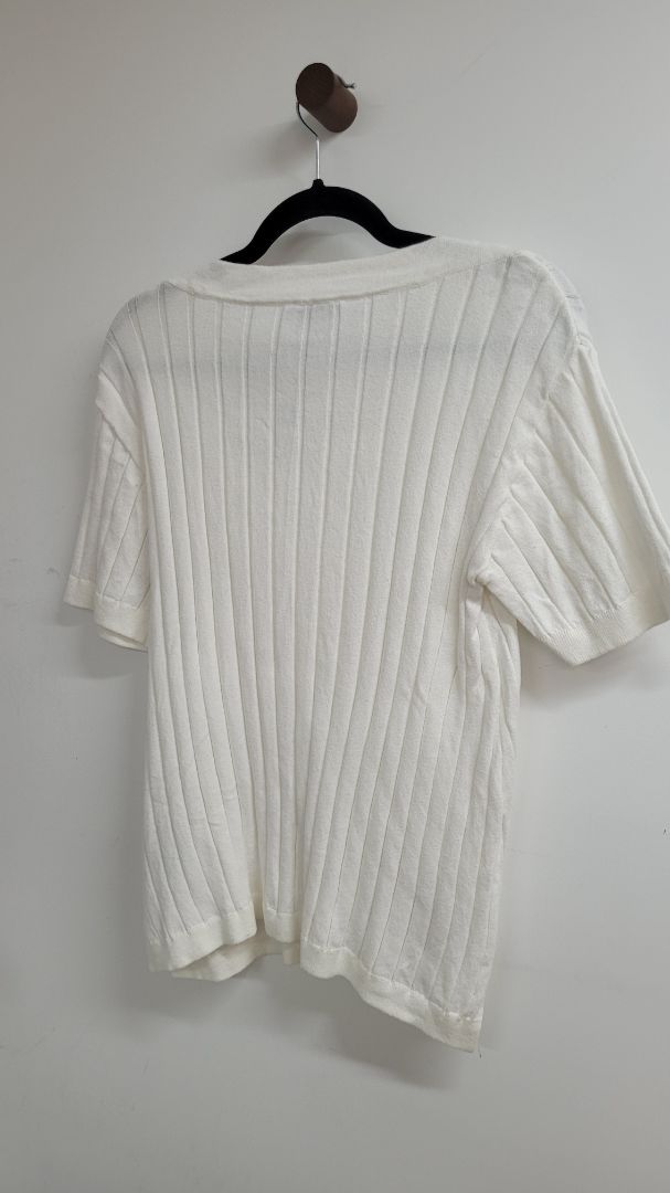 White Moochi Short Sleeve Top, S