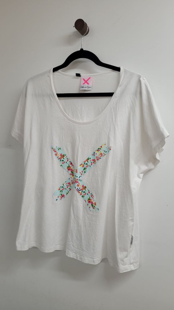 White Home-lee Short Sleeve Top, 10
