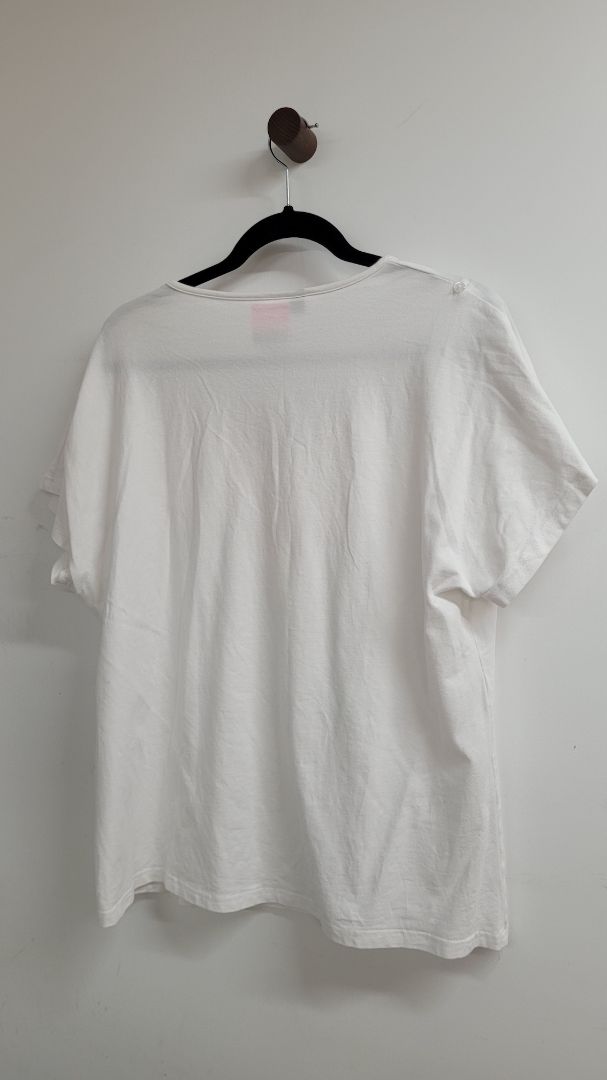 White Home-lee Short Sleeve Top, 10
