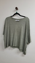 Green and white Moochi Short Sleeve Top, M