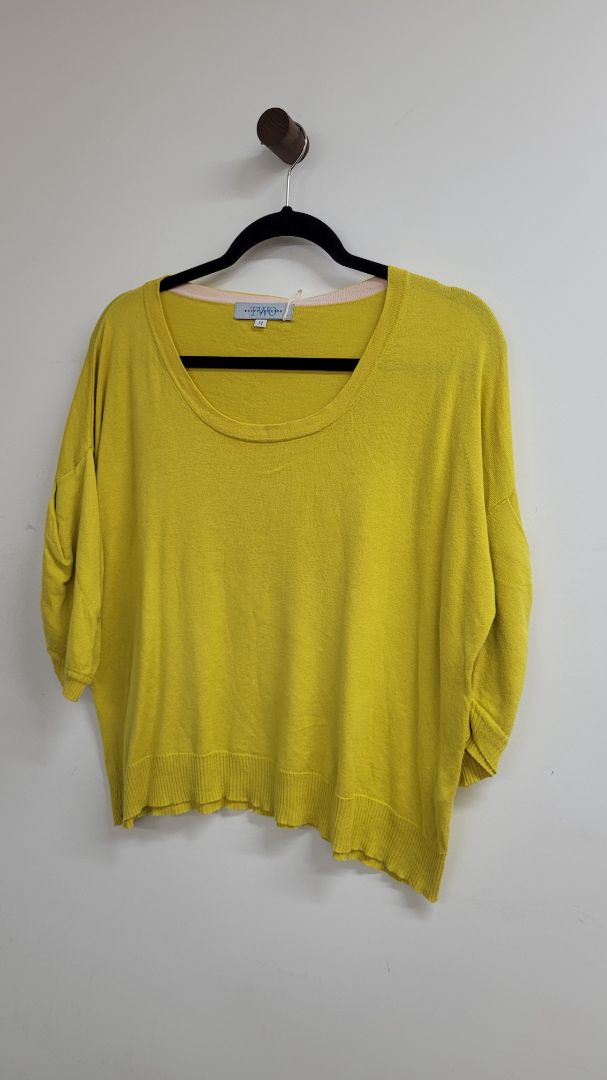 Yellow Betty Jackson Short Sleeve Top, M
