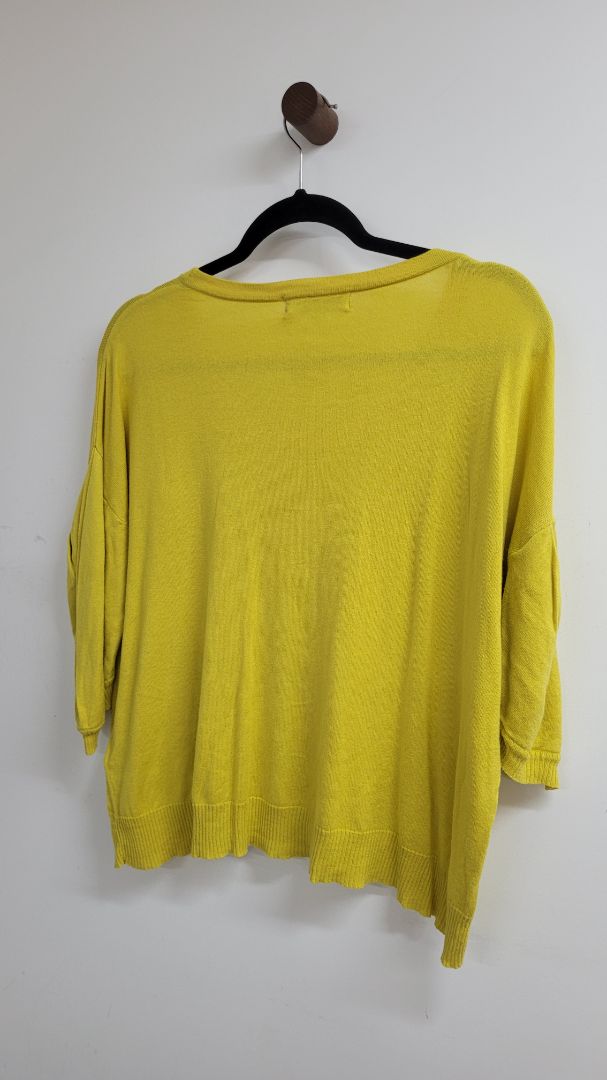 Yellow Betty Jackson Short Sleeve Top, M