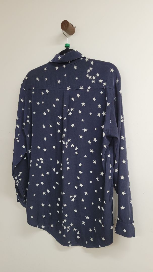 Blue with white stars Holy Chic Shirt, M